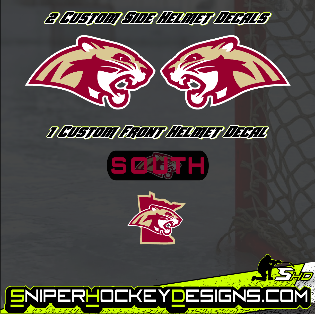 Lakeville South Custom Helmet Decals - Youth
