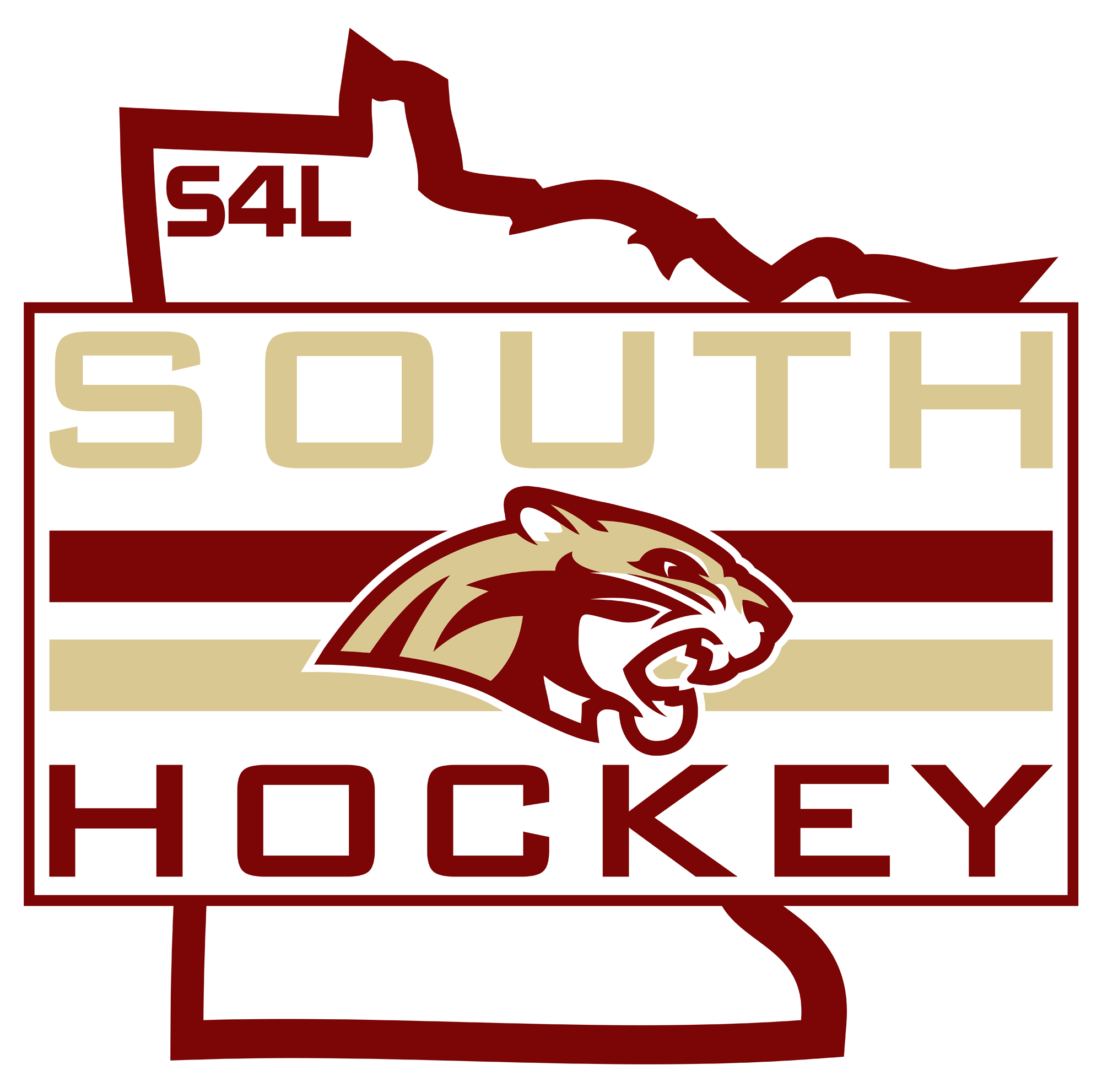 202223 Lakeville South Hockey Window Decal Sniper Hockey Designs